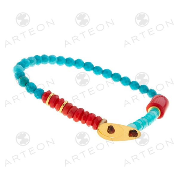 2. Semi-precious stone bracelet turquoise Arteon 12719-000