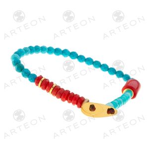 2. Semi-precious stone bracelet turquoise