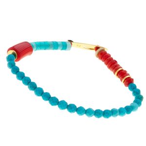 1. Semi-precious stone bracelet turquoise