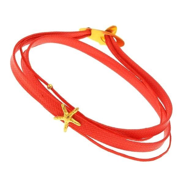 1. Starfish cord bracelet red Arteon 12286-000