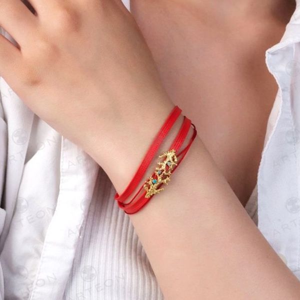 2. Double cord "coral reef" bracelet red Arteon 12460-000