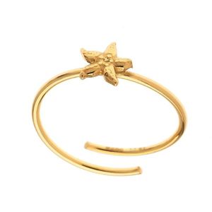 1. Small "starfish" ring gold