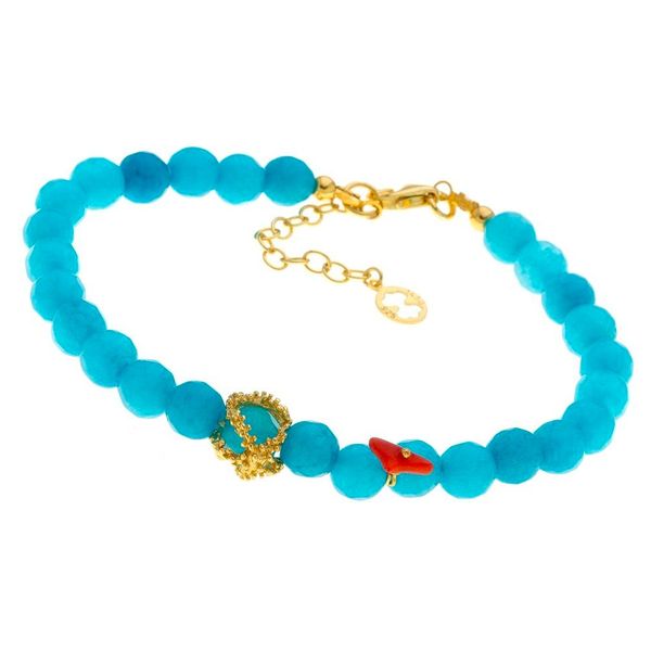 1. Bracciale sfere semipreziose e "stella marina" azzurro Arteon 12732-000