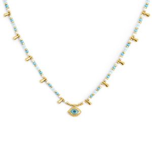 1. Collana "occhio" pendente oro