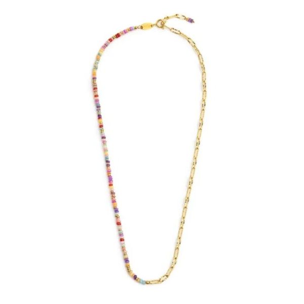 2. Collana catena perline e catena ovale oro Marlù Gioielli 18cn130-rgb