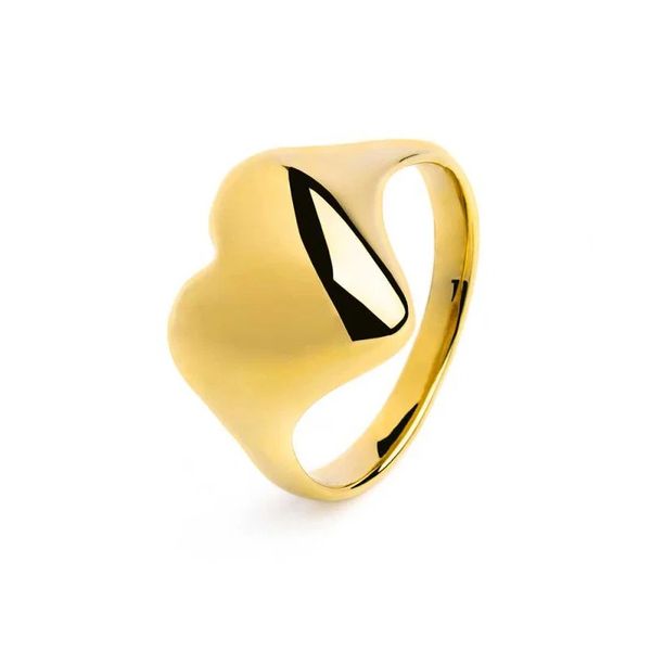 1. Domed heart ring gold Marlù Gioielli 33an0038