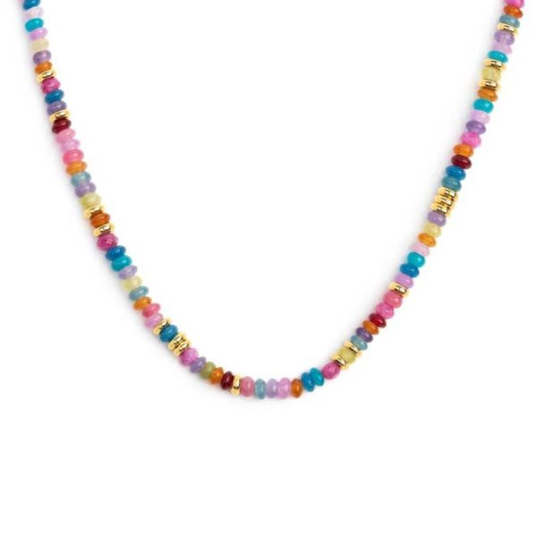 Collana perline colorate oro Marlù Gioielli