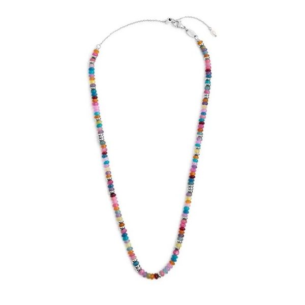 2. Collana perline colorate grigio acciaio Marlù Gioielli 18cn131-rgb
