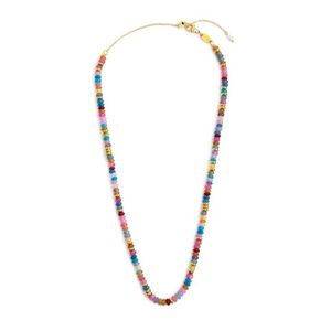 2. Collana perline colorate oro