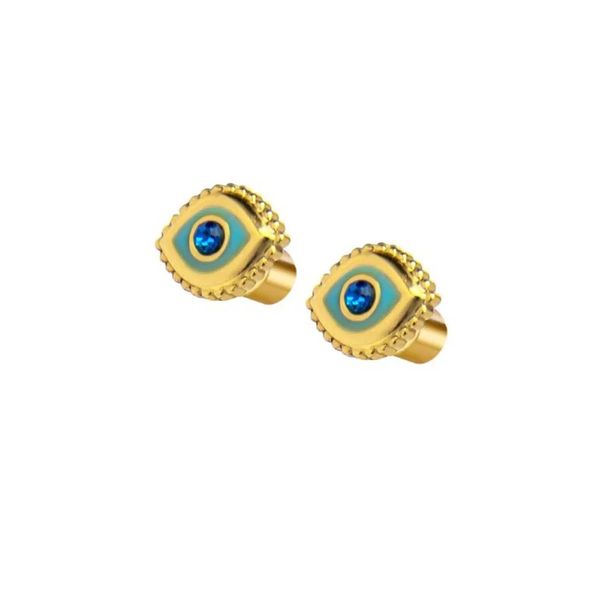1. Stud earrings with "eye" gold Marlù Gioielli 18or132-t