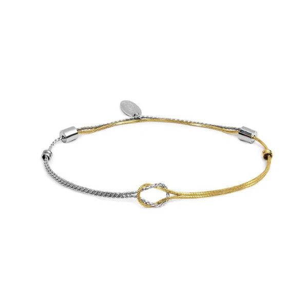 1. Bracciale nodo grigio/oro Marlù Gioielli 25br0007gs