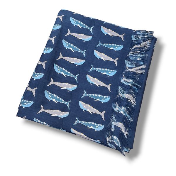 1. “Whale” sarong Blue BRASS Workshop pbm01