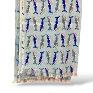 1. Pareo “balene” Azzurro