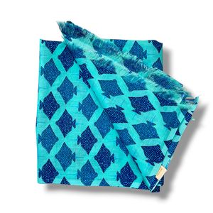 1. “Sea mantas” pareo Teal