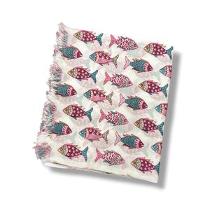 1. Pareo mare “pesce Bali” bianco