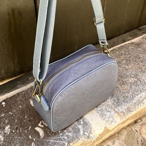 3. Rectangular shoulder bag blue