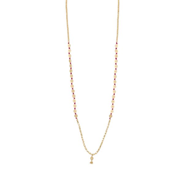 1. Collana Tuhina N494G magenta House Of Tuhina th-n494g