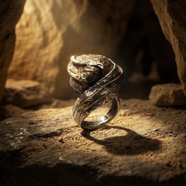 3. “Wind Dance” Ring silver gray Giuseppe Mandile ar195