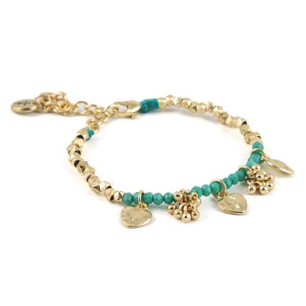 1. Bracciale Tuhina B166G verde acqua House Of Tuhina th-b166g
