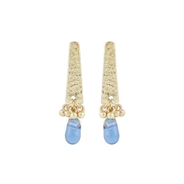 1. Tuhina E729G Earrings blue gray House Of Tuhina th-e729g