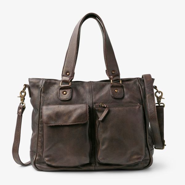 1. Borsa a tracolla BIBA Keno marrone scuro BIBA keo2l