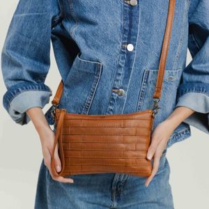 5. Biba Lewisburg Bricks Small Shoulder Bag brown