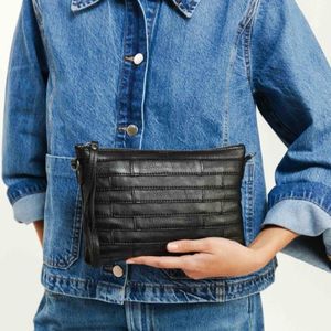 2. Biba Lewisburg Bricks Small Shoulder Bag black