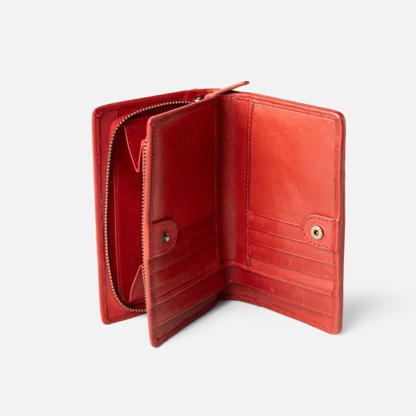 4. Portafoglio BIBA Perkins rosso BIBA per13l