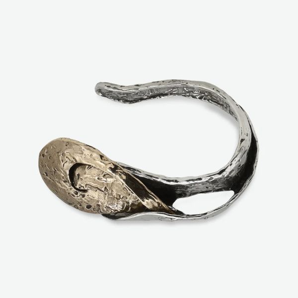 2. "Wind Dance" Rigid Bracelet silver gray Giuseppe Mandile ba154