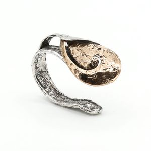 1. "Wind Dance" Rigid Bracelet silver gray