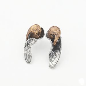 1. "Wind Wave" Drop Earrings silver gray