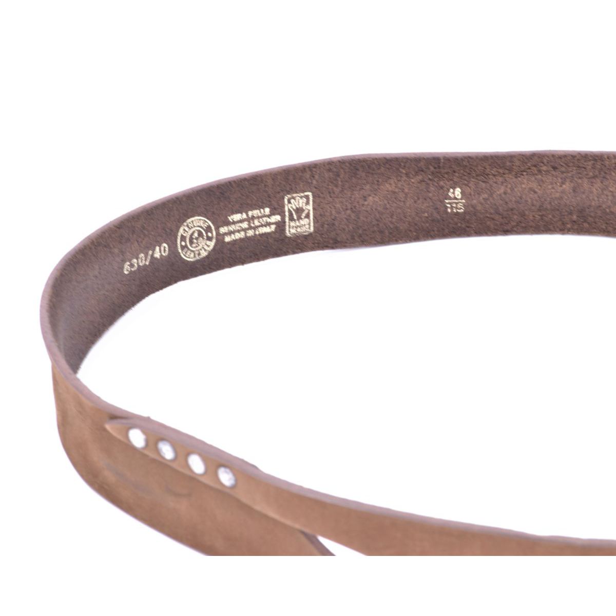 4. Leather belt 002 Brown BRASS Workshop italyb002