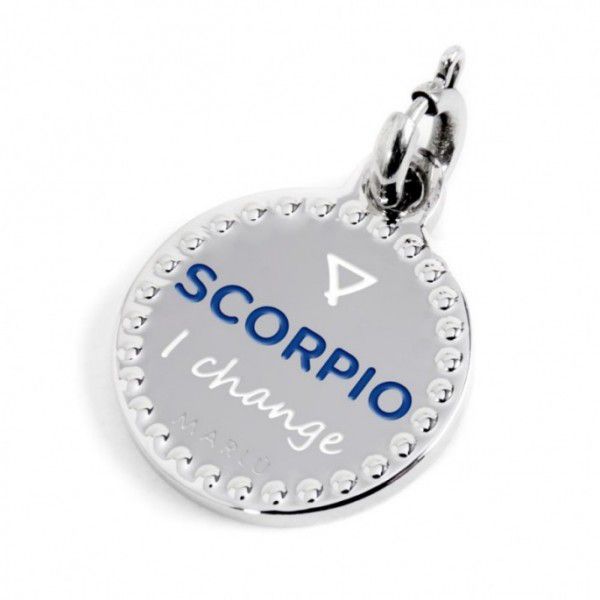 Ciondolo Argento 925 Segno Zodiacale Scorpione - Per Bracciali E Collane