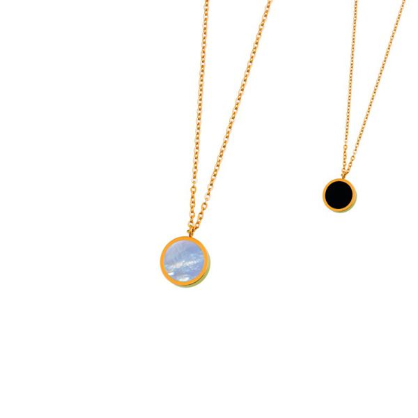 Acrylic and mother of pearl necklace Gold Marlù Gioielli