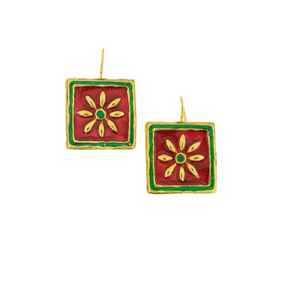 1. “Maduni Pinti” Earrings Red GIULIANAdiFRANCO gioielli j-e144