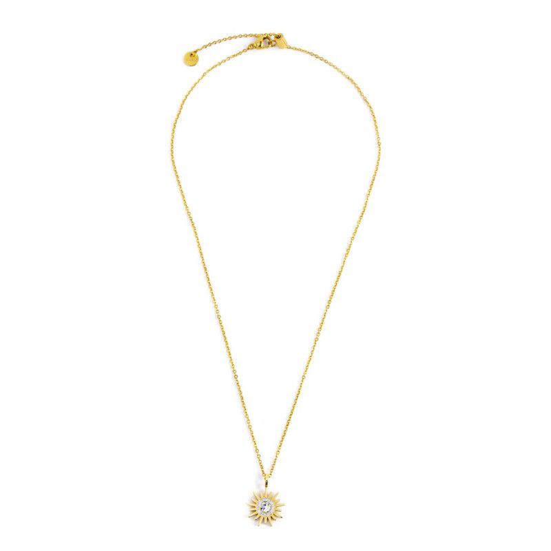Miore – Collana Con Pendente In Oro Giallo 9K, 45 Cm, Con Perla, Certificato Di Autenticità E Astuccio Regalo