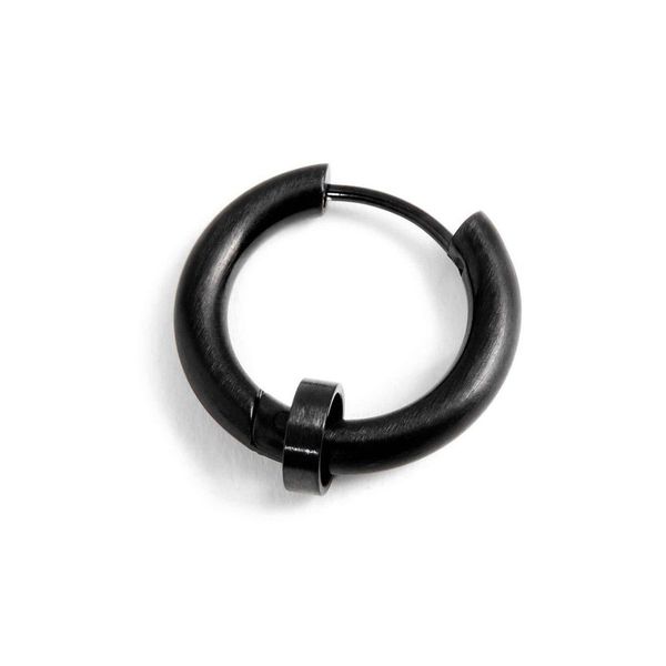 Mono orecchino cerchio 19 mm Nero Marlù Gioielli
