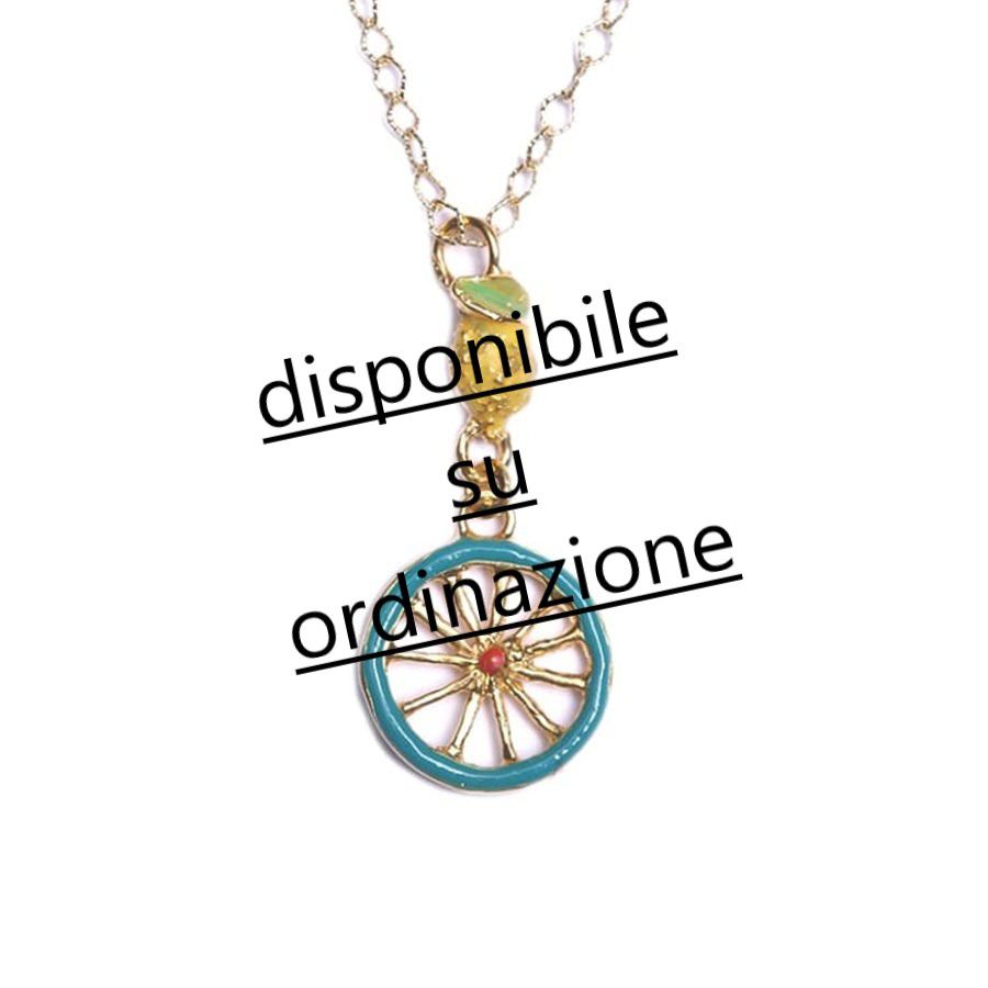 2. Sicilian Cart Wheel Necklace gold GIULIANAdiFRANCO gioielli j-p75c