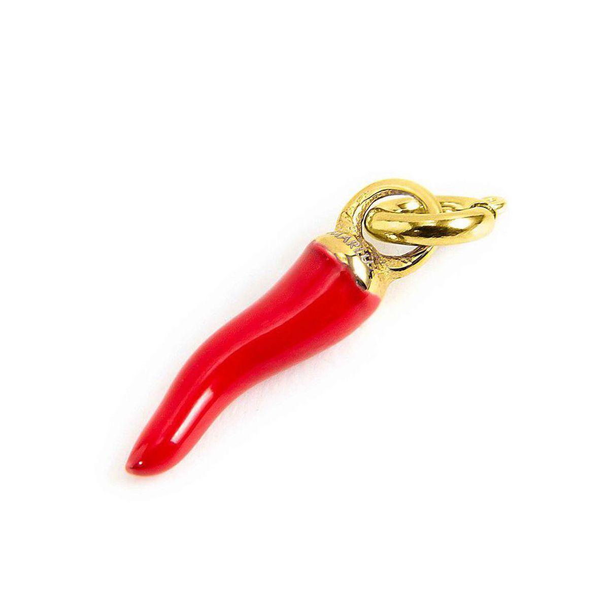 1. Mini red horn charm Gold Marlù Gioielli 33ch0027-r