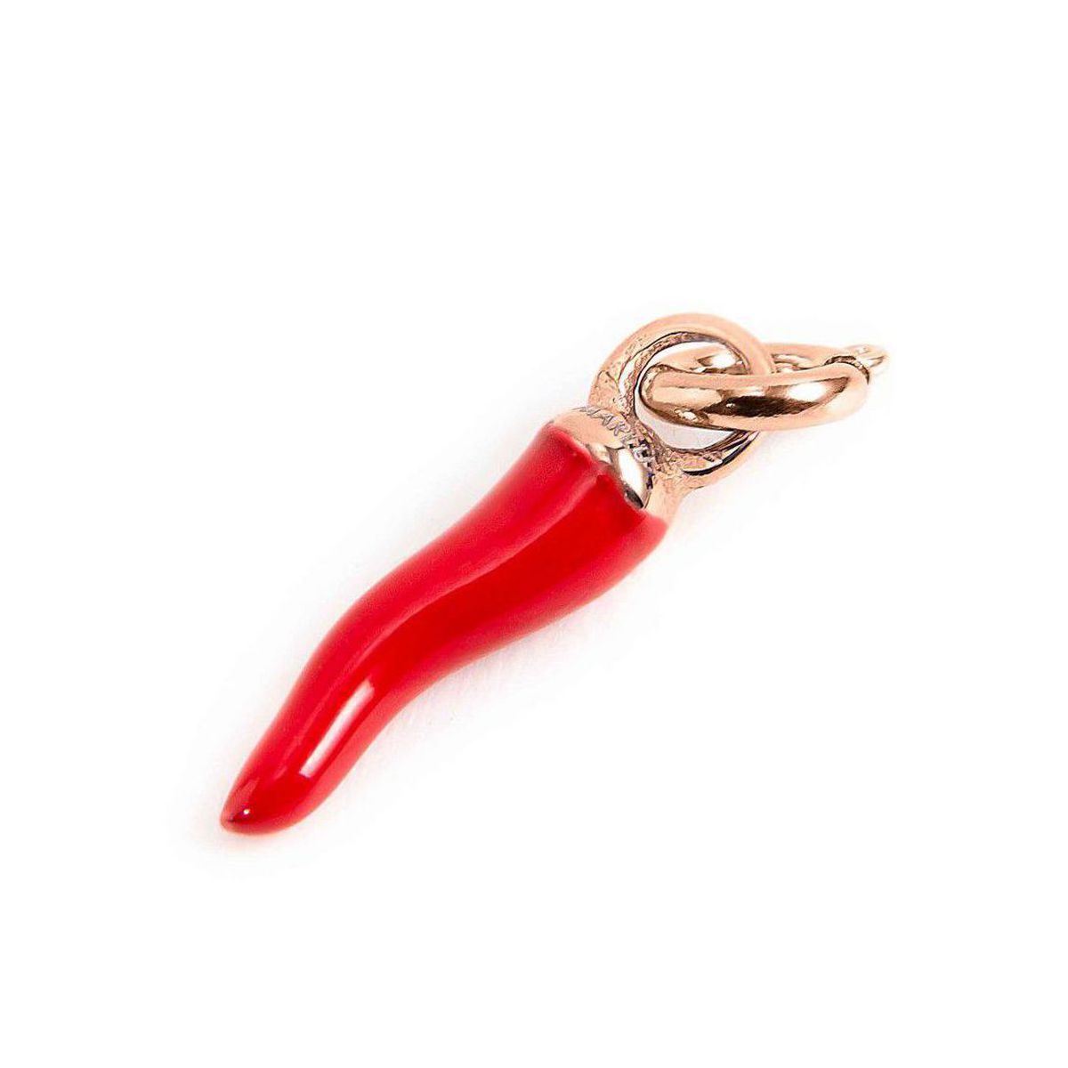 1. Mini red horn charm Rosegold Marlù Gioielli 33ch0027-r