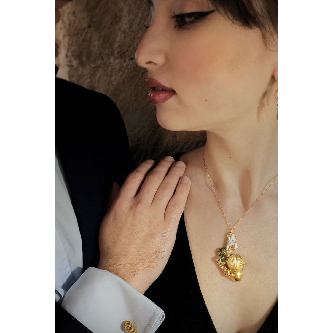2. Mythological Caravan Necklace Gold GIULIANAdiFRANCO gioielli j-p27c