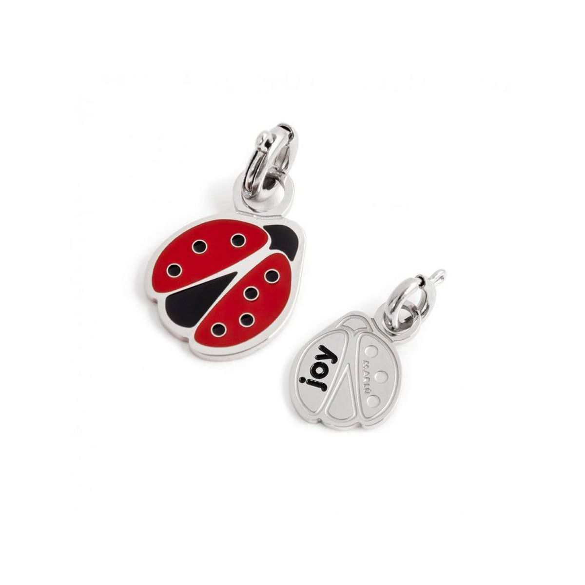 Charm Coccinella Colorata Acciaio Marlu 18ch069 Brassilk It