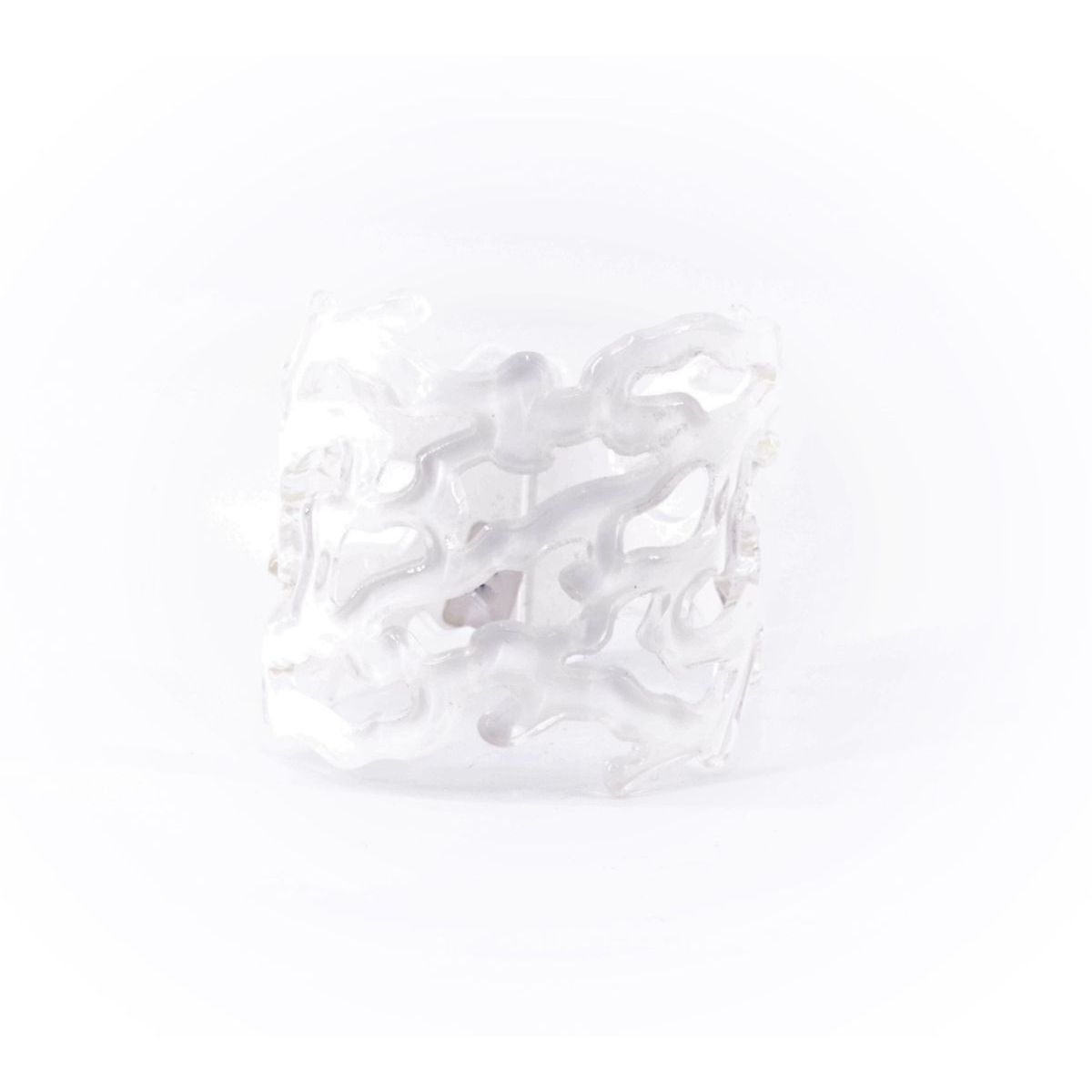 1. Bracciale resina “in fondo al mar” Bianco BRASS Workshop brsrc01