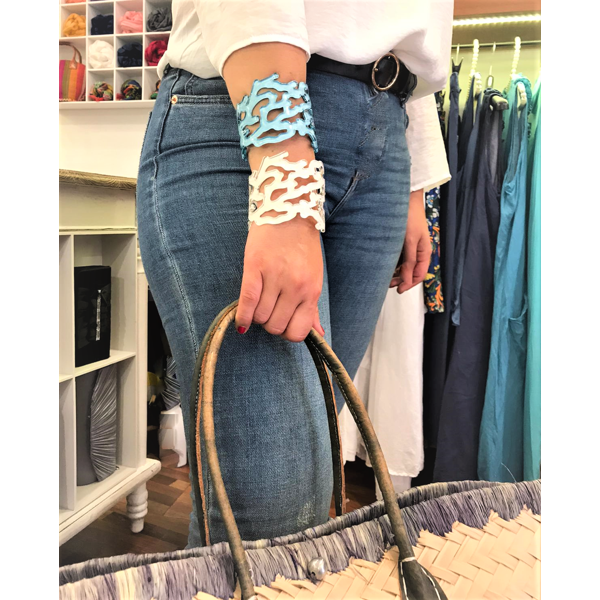 3. Bracciale resina “in fondo al mar” Azzurro