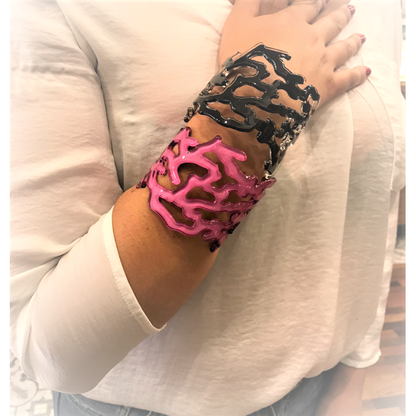 3. Resin bracelet "under the sea" Black