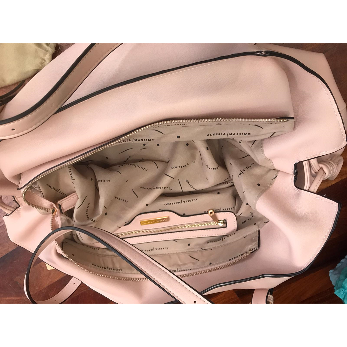 2. Borsa morbida ecopelle 2 manici Rosa BRASS Workshop item1169