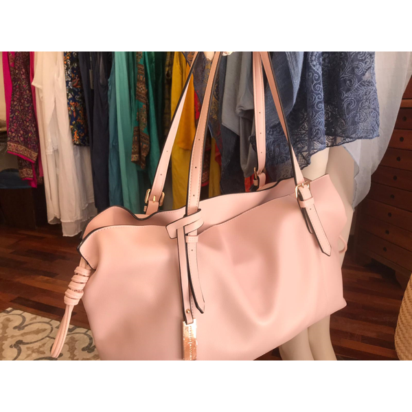 3. Borsa morbida ecopelle 2 manici Rosa