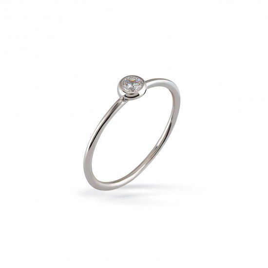 1. Anello Glint grigio argento