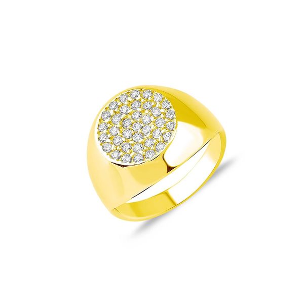 3. Chevalier Dolunay, sterling silver ring gold Kurshuni Gioielli kr849-600
