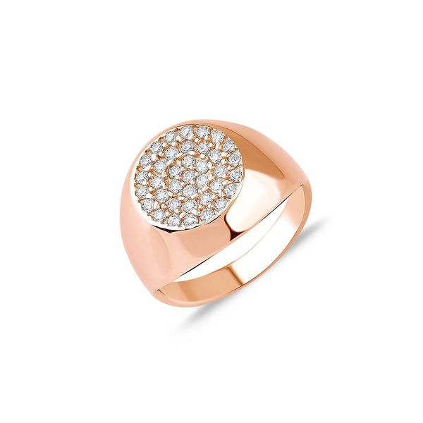 1. Chevalier Dolunay, sterling silver ring rosegold Kurshuni Gioielli kr849-600